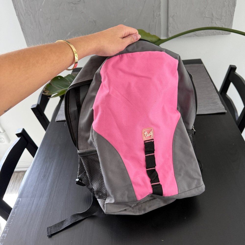 Kids Pink and Gray Backpack